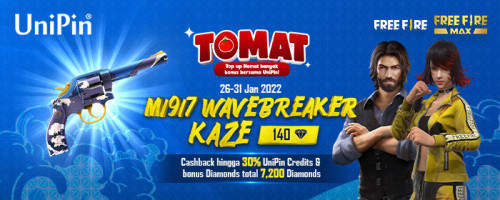 Tomat – Top Up Hemat Diamonds Free Fire Banyak  Bonus Melimpah Bersama UniPin!